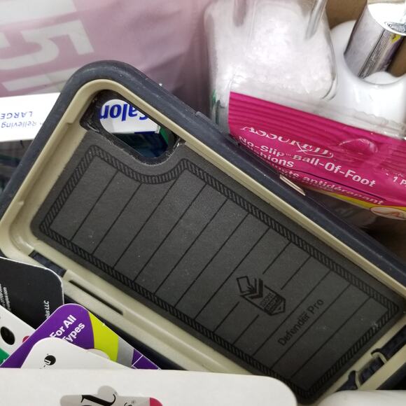 MYSTERY-ISH BOX Misc Aveeno Moroccan Oil Salonpas Secret Foot Pads Etc - Picture 5 of 6